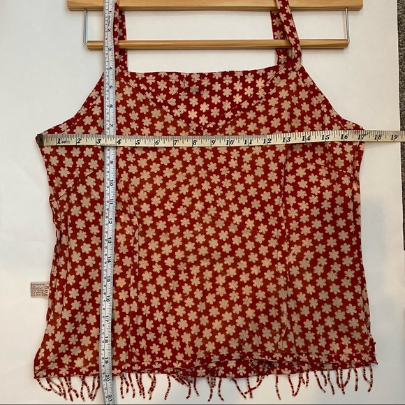 Fabindia Boho style cami red beaded tassels like new! - Picture 15 of 15